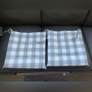 Two chair cushions